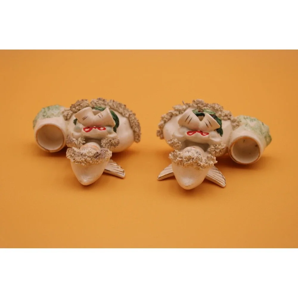 Vintage Angel Candle Holder Set, Christmas Home Decor